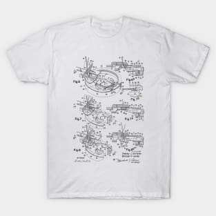 Chain Stitch for Lock Stitch Sewing Machine Vintage Patent Hand Drawing T-Shirt